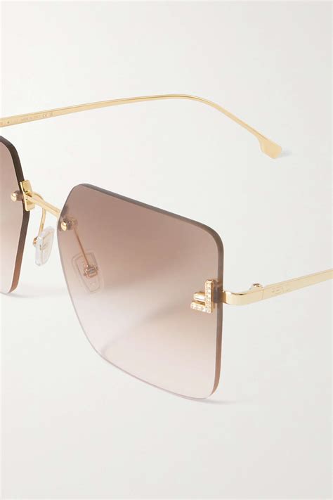 fendi gold mirror sunglasses|fendi sunglasses women's.